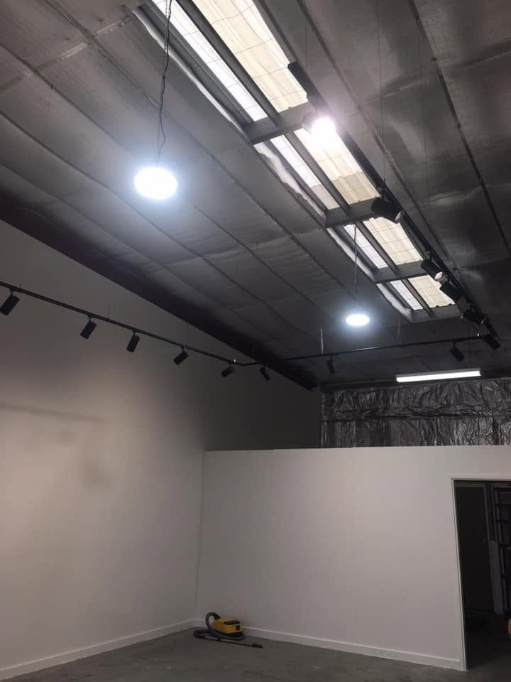 The same fit-out with its new lighting switched on